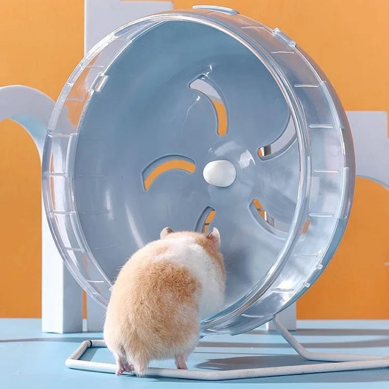 Hamster Sport Running Wheel Rat Small Rodent Mice Silent Jogging Hamster Gerbil Exercise Play Toys Brackets Accessories