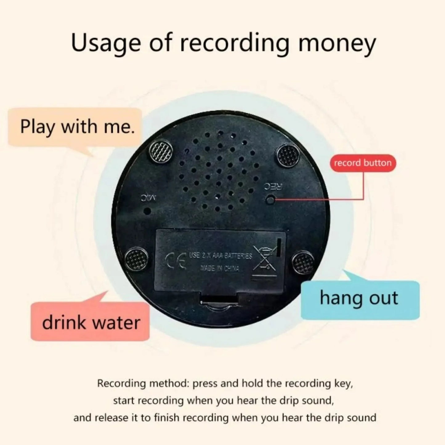 Dog Communication Buttons Voice Recording Button for Pet Training Buzzer  Record Playback Funny Gift for Talking Pet