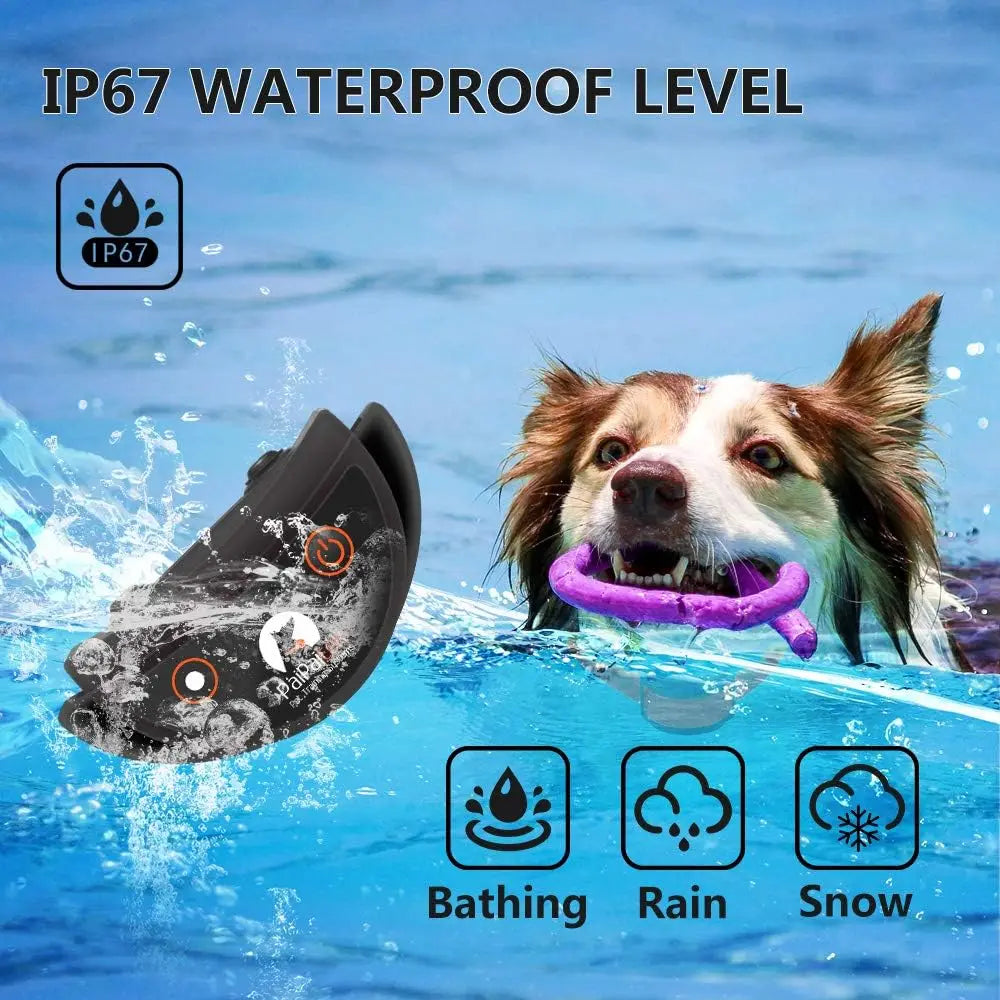 No Shock Dog Training Collar with Remote,1600ft Rechargeable Vibration Collar for 5-150lbs Dogs, Waterproof Electric Collar