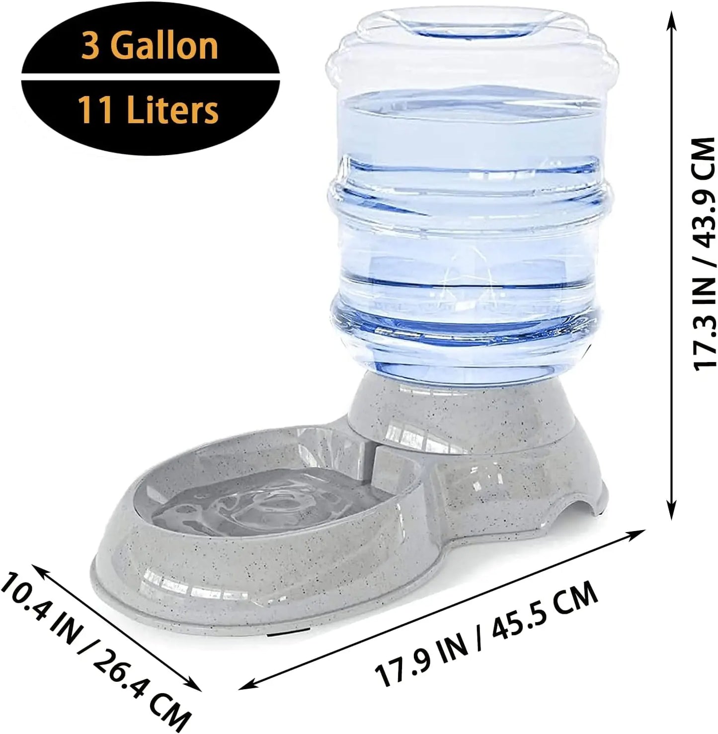 Automatic Dog Water Dispenser, 3 Gallon| 11L Gravity Automatic Pet Water Dispenser Station, Pet Waterer for Dogs and Cats