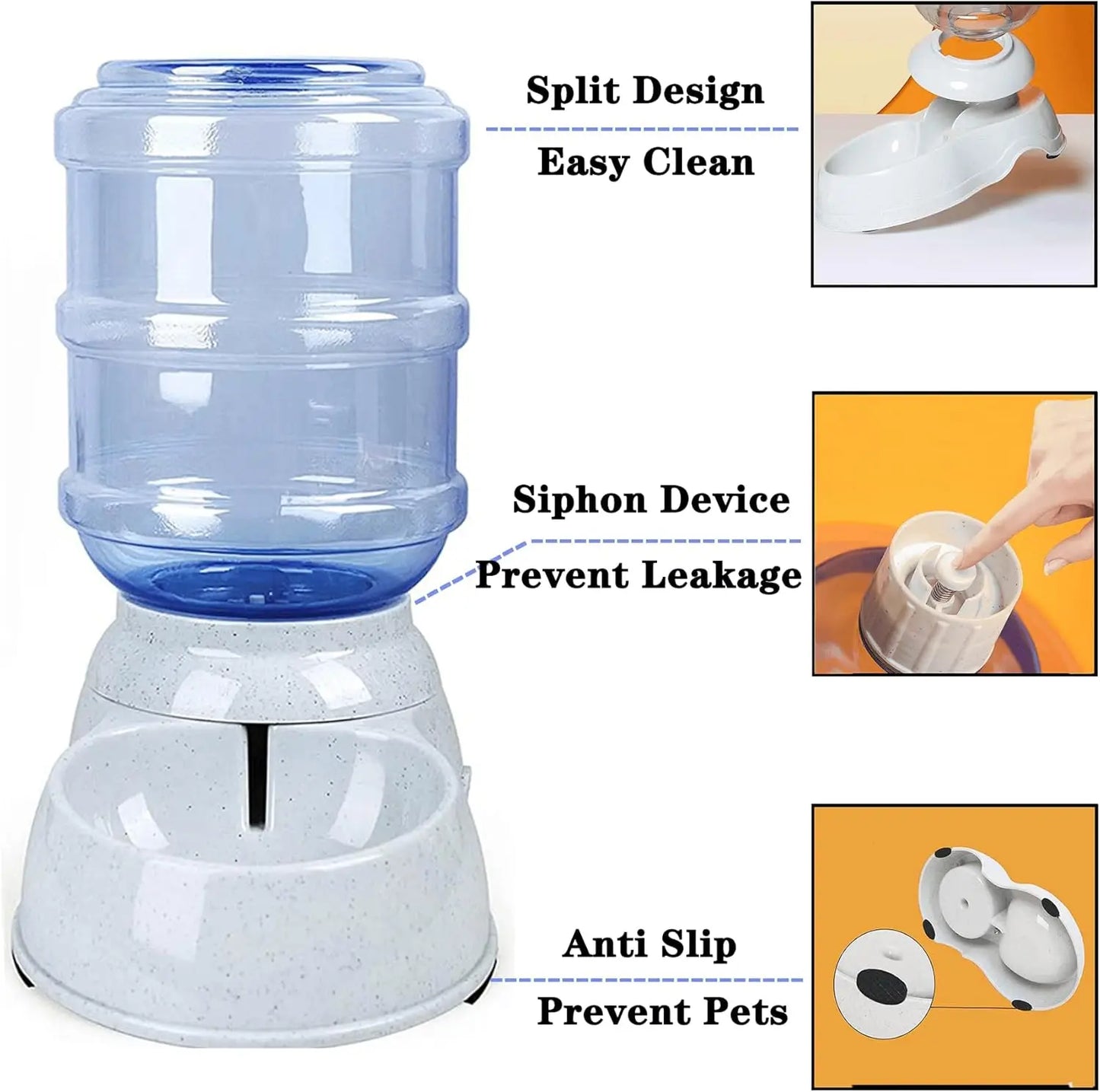 Automatic Dog Water Dispenser, 3 Gallon| 11L Gravity Automatic Pet Water Dispenser Station, Pet Waterer for Dogs and Cats