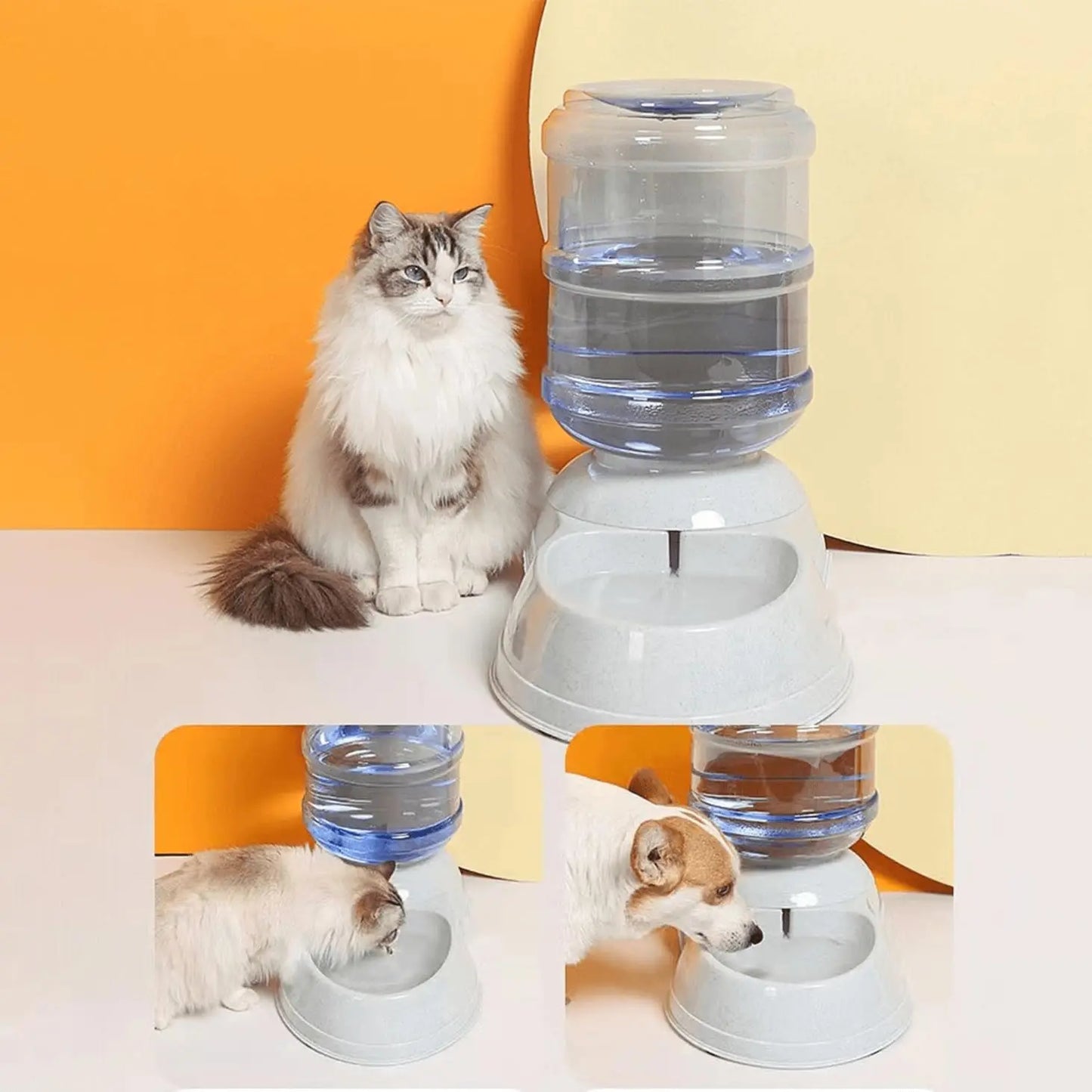Automatic Dog Water Dispenser, 3 Gallon| 11L Gravity Automatic Pet Water Dispenser Station, Pet Waterer for Dogs and Cats